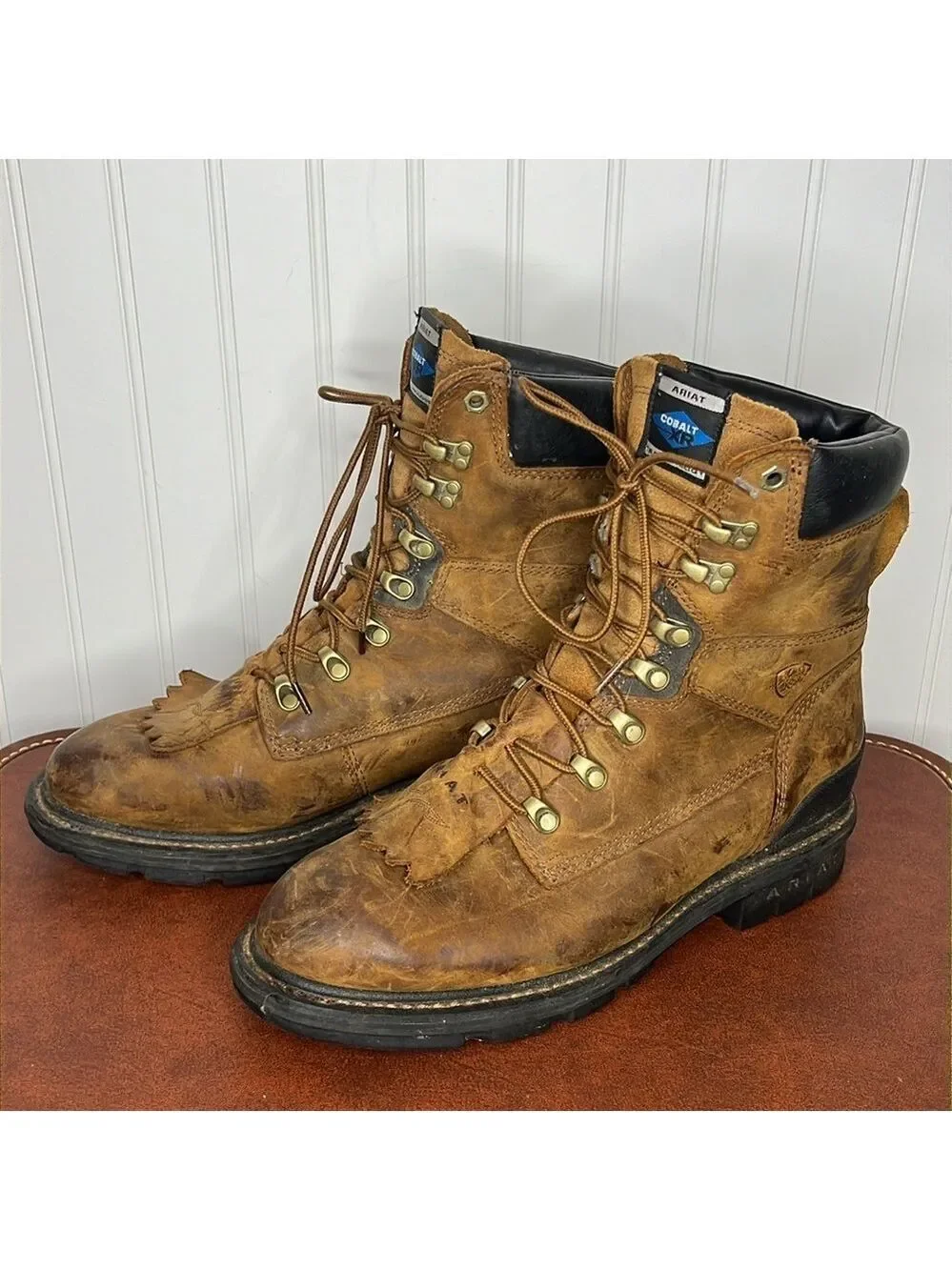 Ariat Workhog 8” Waterproof Leather Work Boots Size 10EE
